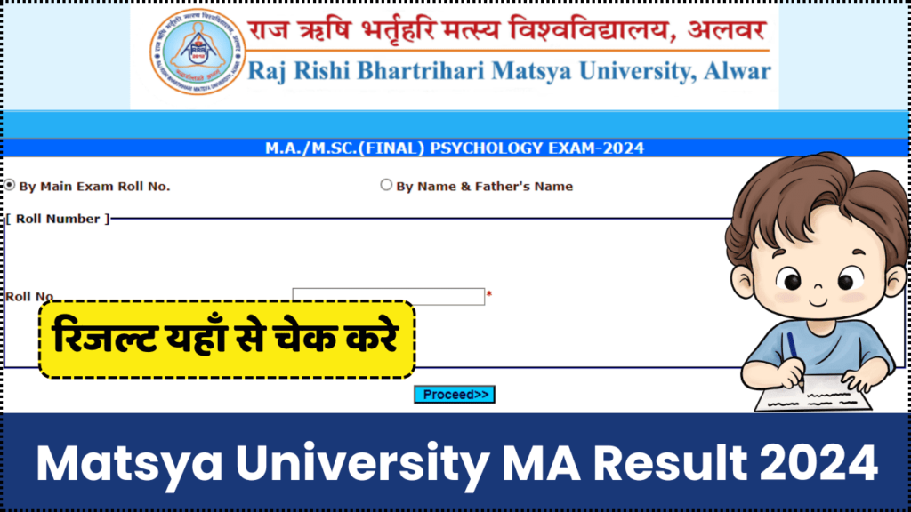 Matsya University MA Result 2024