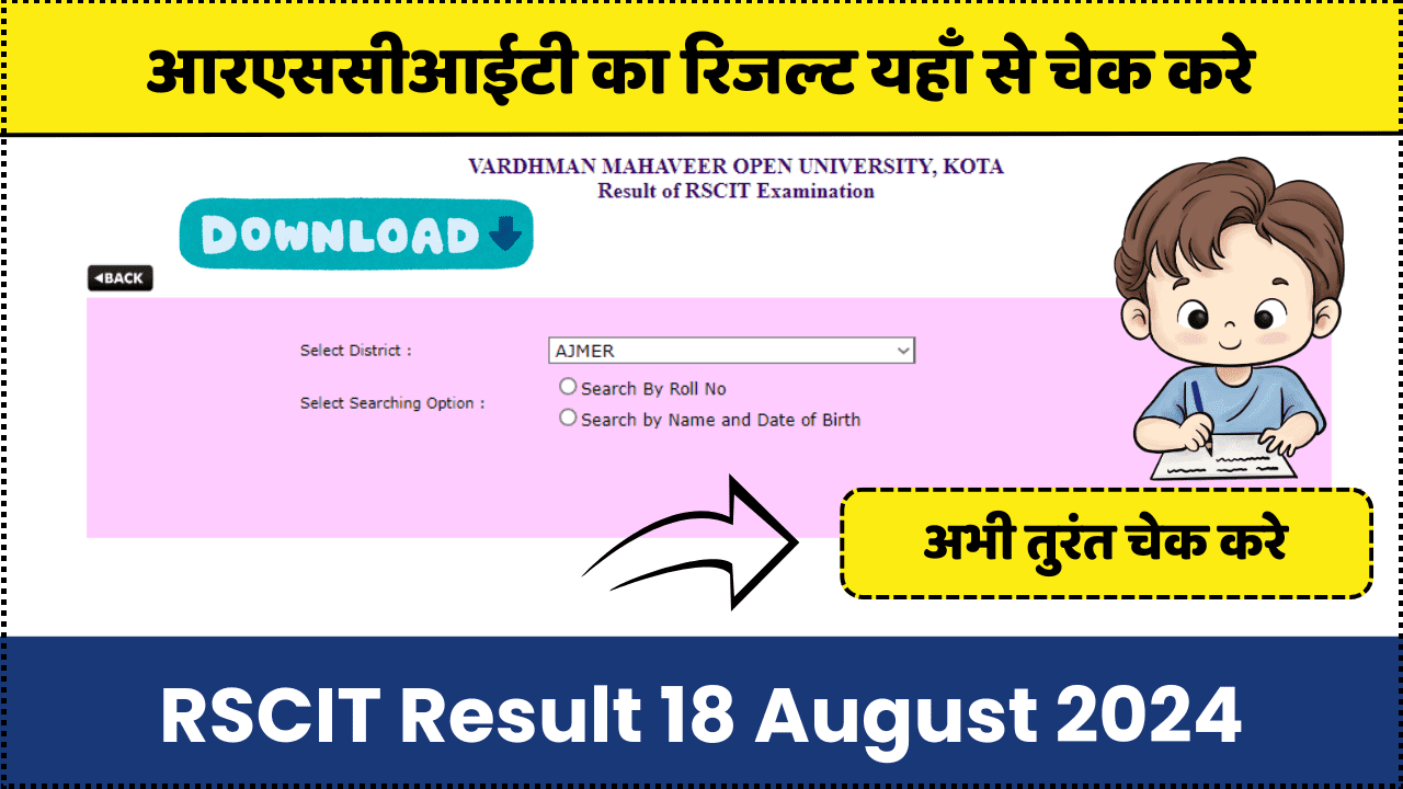 RSCIT Result 18 August 2024