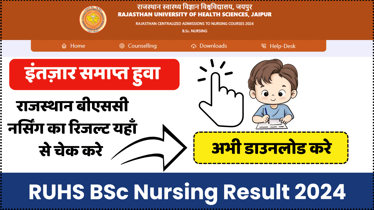 RUHS BSc Nursing Result 2024