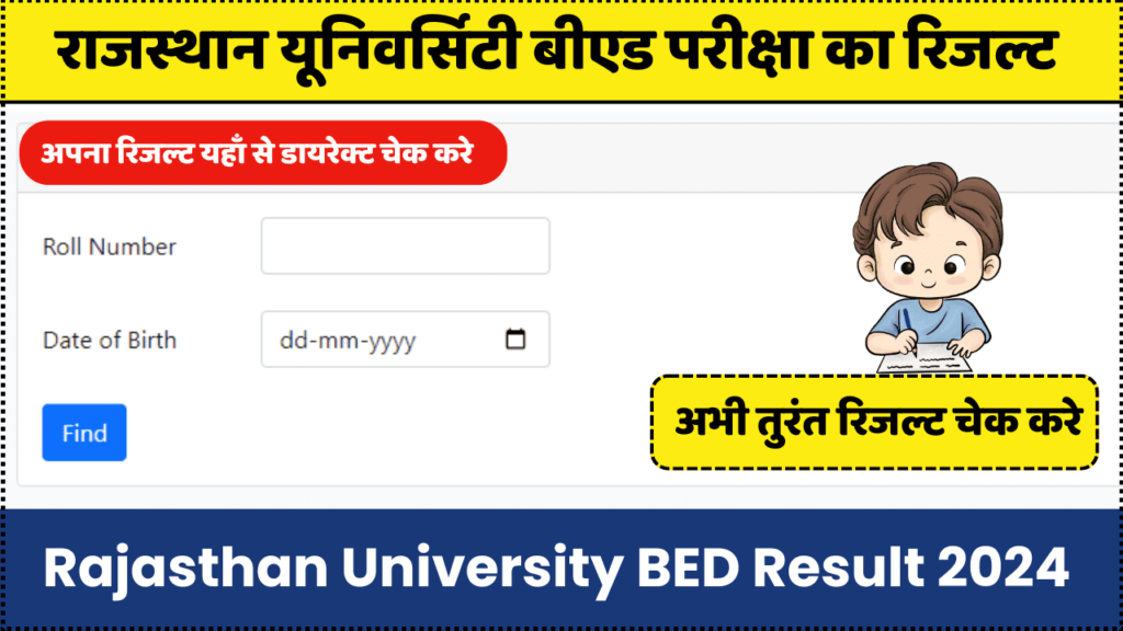 Rajasthan University BED Result 2024