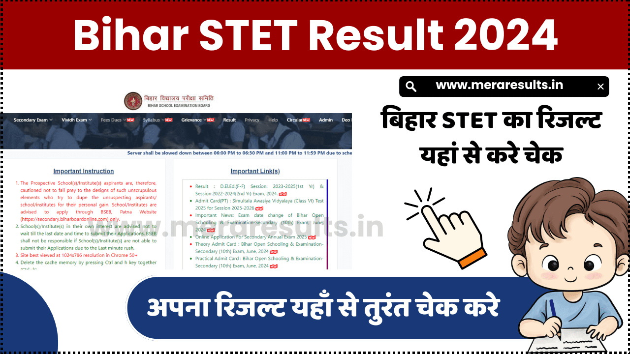 Bihar STET Result 2024