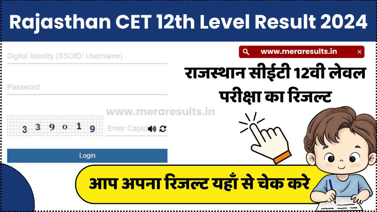 Rajasthan CET 12th Level Result 2024