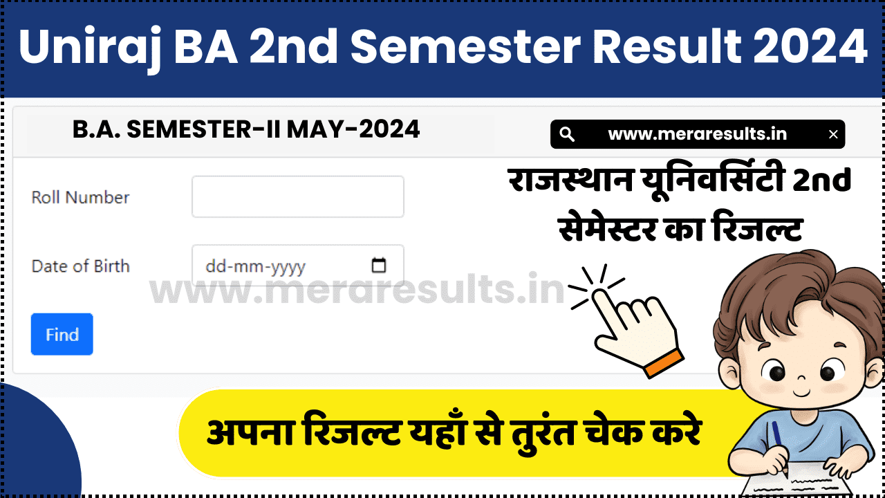 Uniraj BA 2nd Semester Result 2024