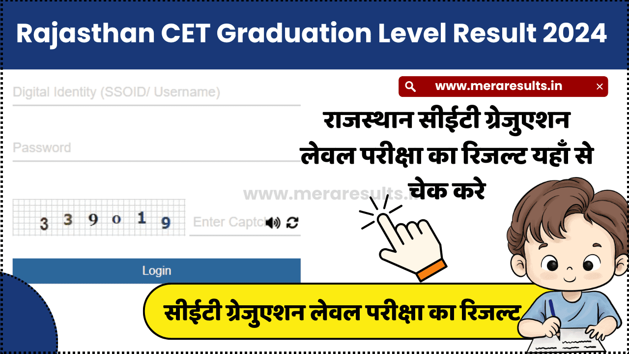 Rajasthan CET Graduation Level Result 2024