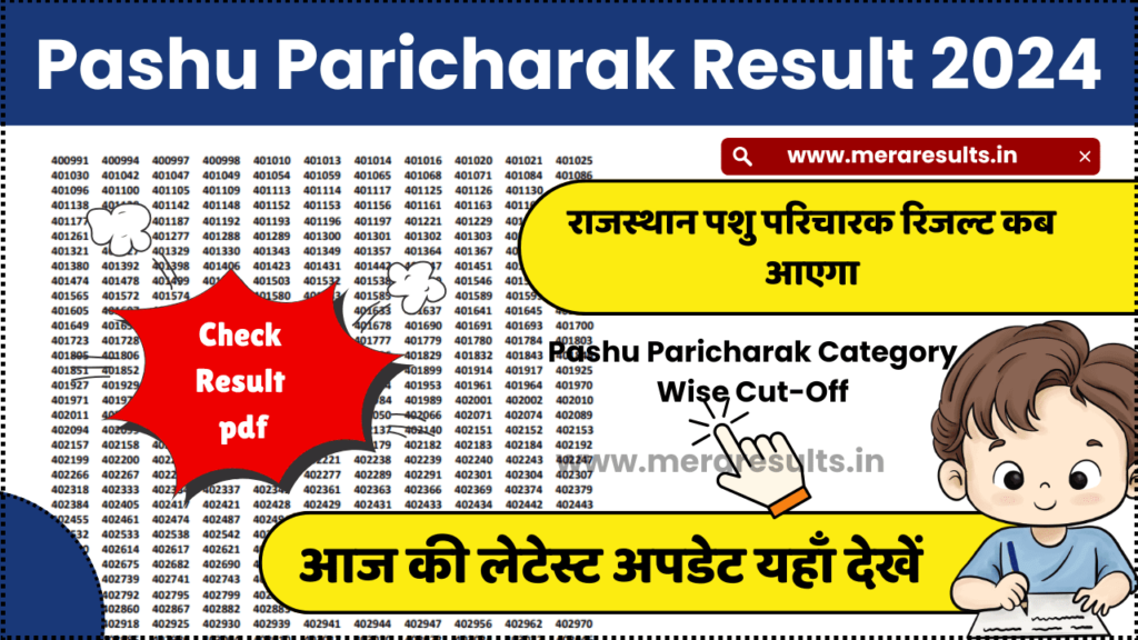 Pashu Paricharak Result 2024